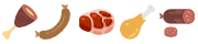 Types of meat icons - Bulk meat Dubbo - Wholesale butcher Dubbo