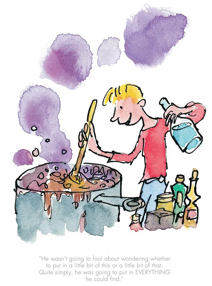 George's Marvellous Medicine - He put in everything he could find - Roald Dahl/Quentin Blake