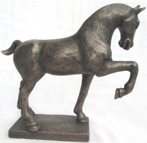 Horse with Raised Leg -Ltd Edition Bronze Resin - Suzie Marsh