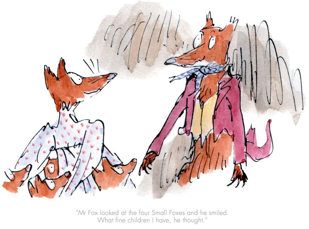 Mr Fox Looked at the Four Small Foxes - Roald Dahl / Quentin Blake