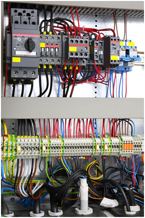  electrical box with multi coloured wires