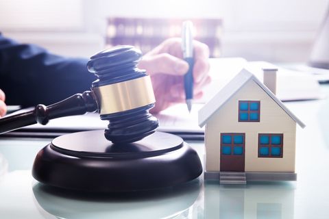 House Model with Gavel — Largo, Fl — Paul J. Burns Attorney At Law House Model with Gavel — Largo, Fl — Paul J. Burns Attorney At Law