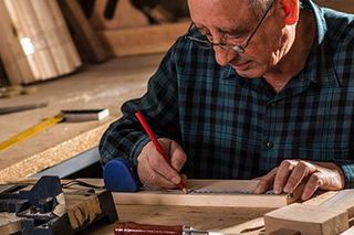 Senior carpenter workin — Doors located in Las Vegas NV 89118 Senior carpenter workin — Doors located in Las Vegas NV 89118
