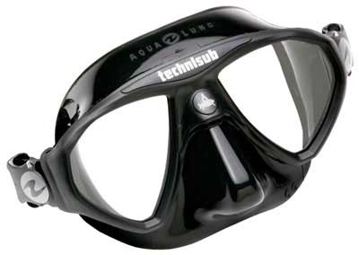 maschera subacquea nera technisub