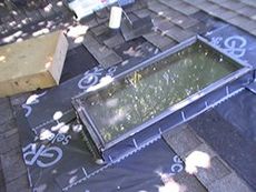 during roof repairs