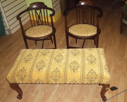 select upholstery foot stool after