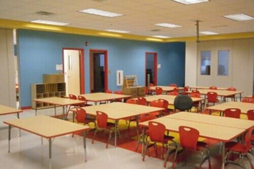 Exterior Painting — Inside Of Room in Hunter Andrew School in Newport News, VA