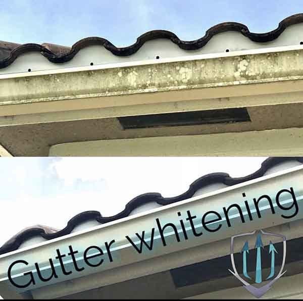 cleaning gutter