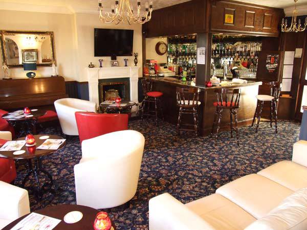 A view of the bar in our hotel