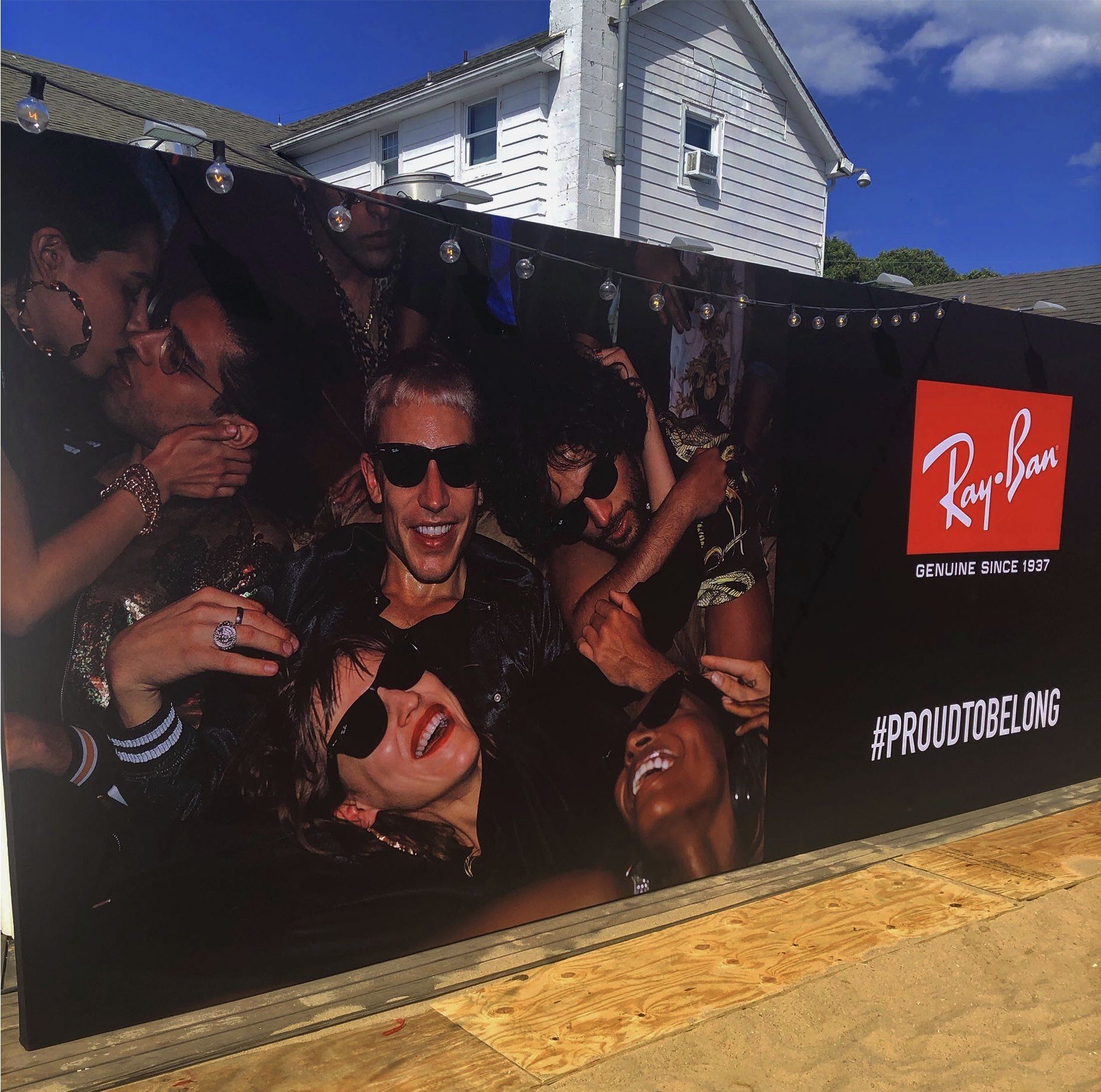 Banner being used at an event in New York City