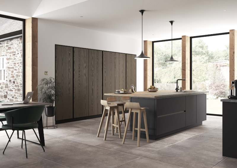 view of island kitchen