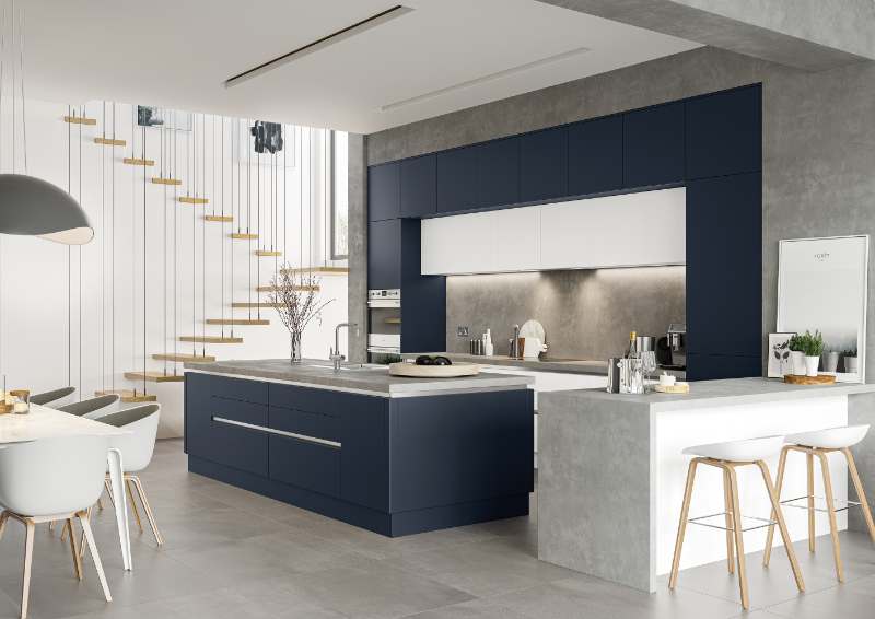 island kitchen interior view