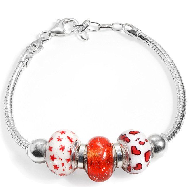 bracciale in argento a Milano con ciondoli Pb925 SilverType