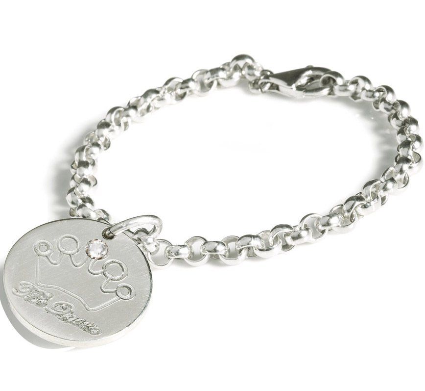 Vendita di gioielli a Milano: bracciale con medaglietta Pb925 SilverType