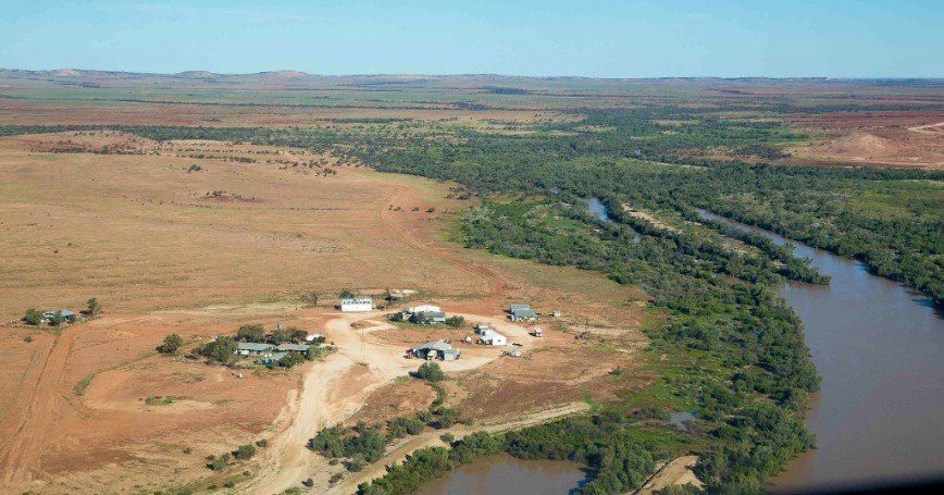 Aerial view of the landscape