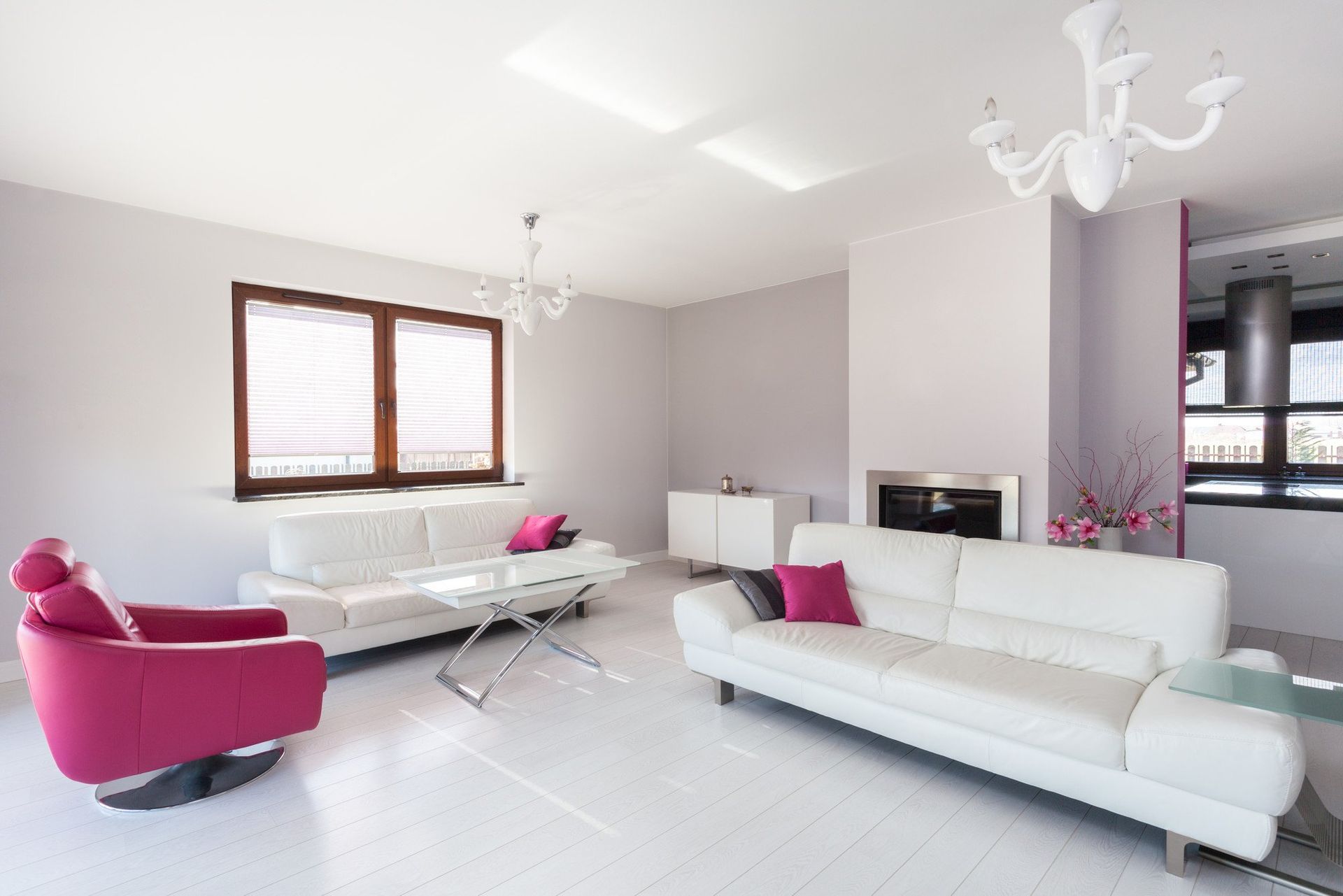 white coloured sofa