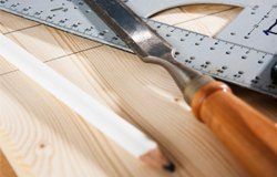 wood with tools