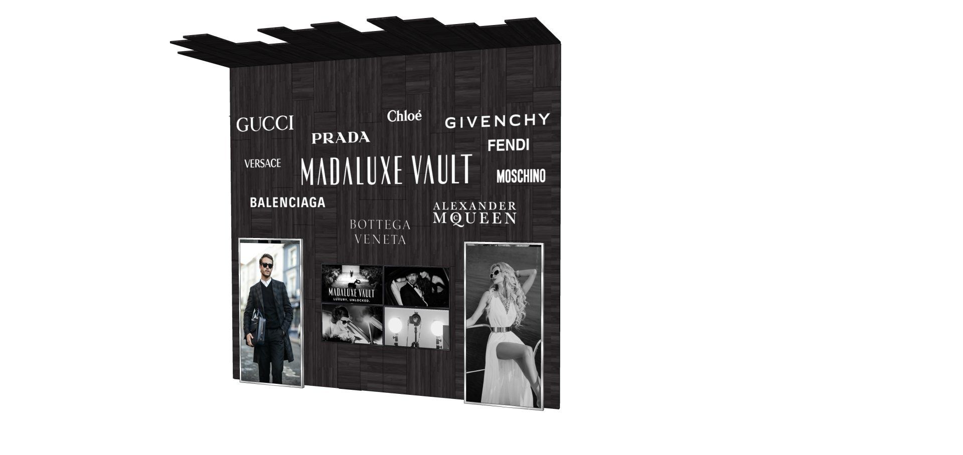 A sign that says ' givenchy ' on it
