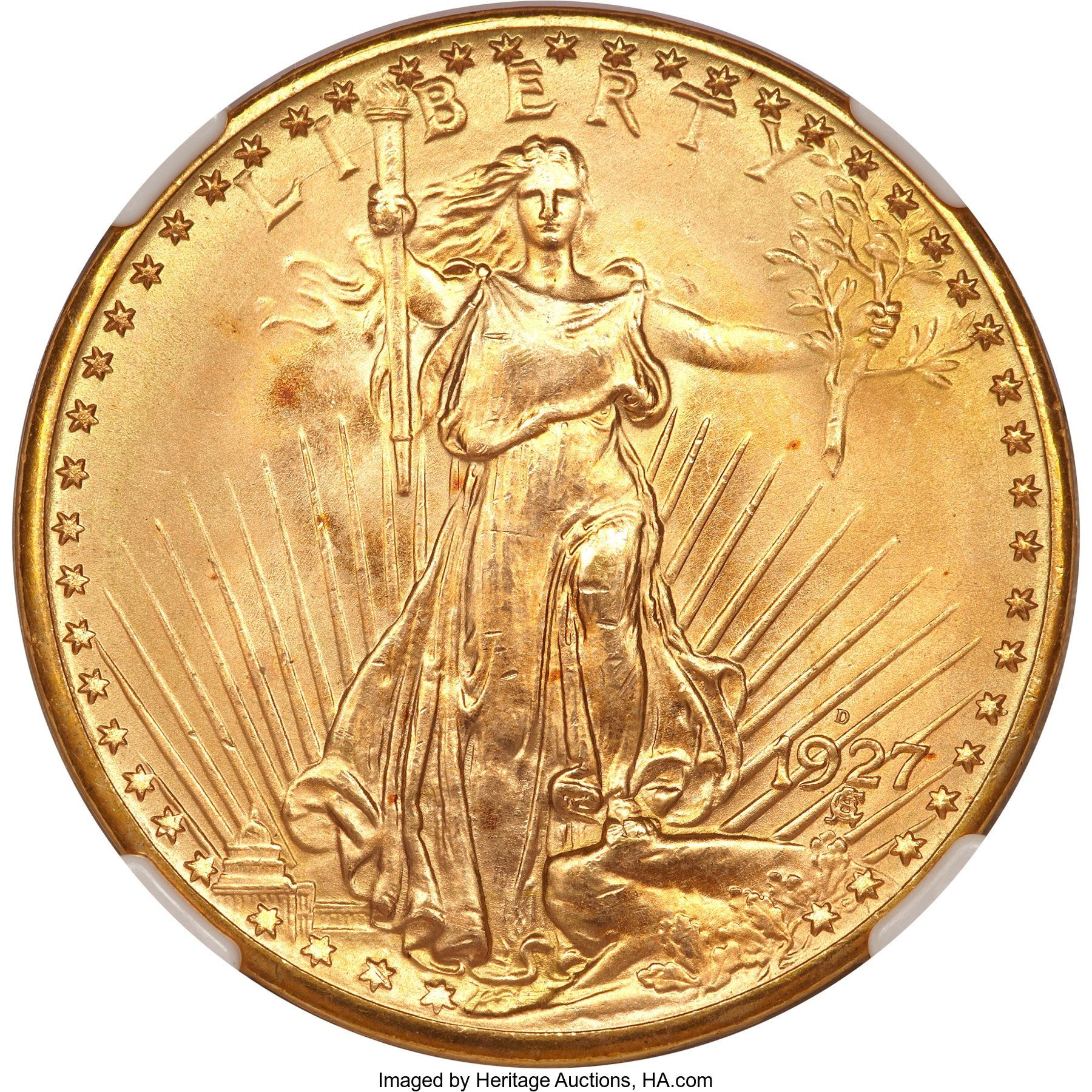 1927 D Saint-Gaudens Double Eagle PCGS
