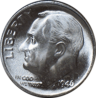 1946 Roosevelt Dime
