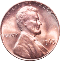 1965 Lincoln Penny