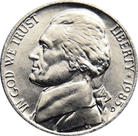 1985 Jefferson Nickel