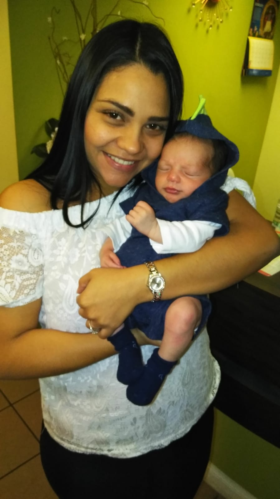 Baby Wearing Blue Romper — Ocala, FL — All About Women OB/GYN Clinic