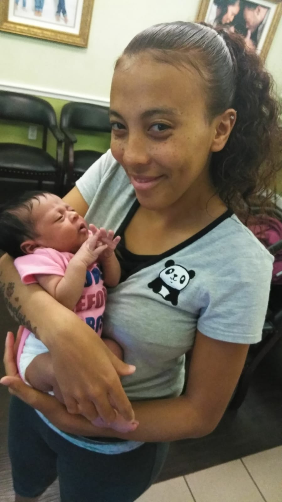 Infant Wearing Pink Shirt — Ocala, FL — All About Women OB/GYN Clinic