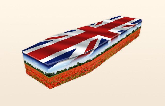 Wooden Colourful Coffin “British and Proud”