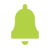 Green bell icon.