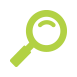 Green magnifying glass.