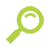 Green magnifying glass icon.