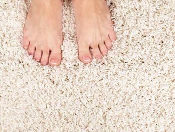 Feet on carpet