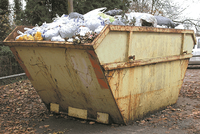 Skip with general rubbish