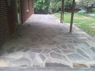 Green grass soccer field by the terrace—Custom Concrete & Concrete Services in Glenshaw, Pennsylvania Green grass soccer field by the terrace—Custom Concrete & Concrete Services in Glenshaw, Pennsylvania