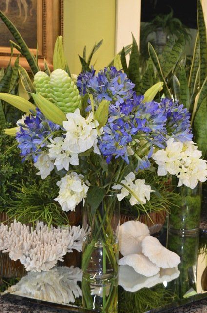 Silk Flowers — Custom Bouquet Of Agapanthus, Ginger, Bougainvillea in Wellington, FL