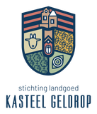 The logo for stichting landgoed kasteel geldrop