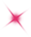 A pink star is shining on a white background.
