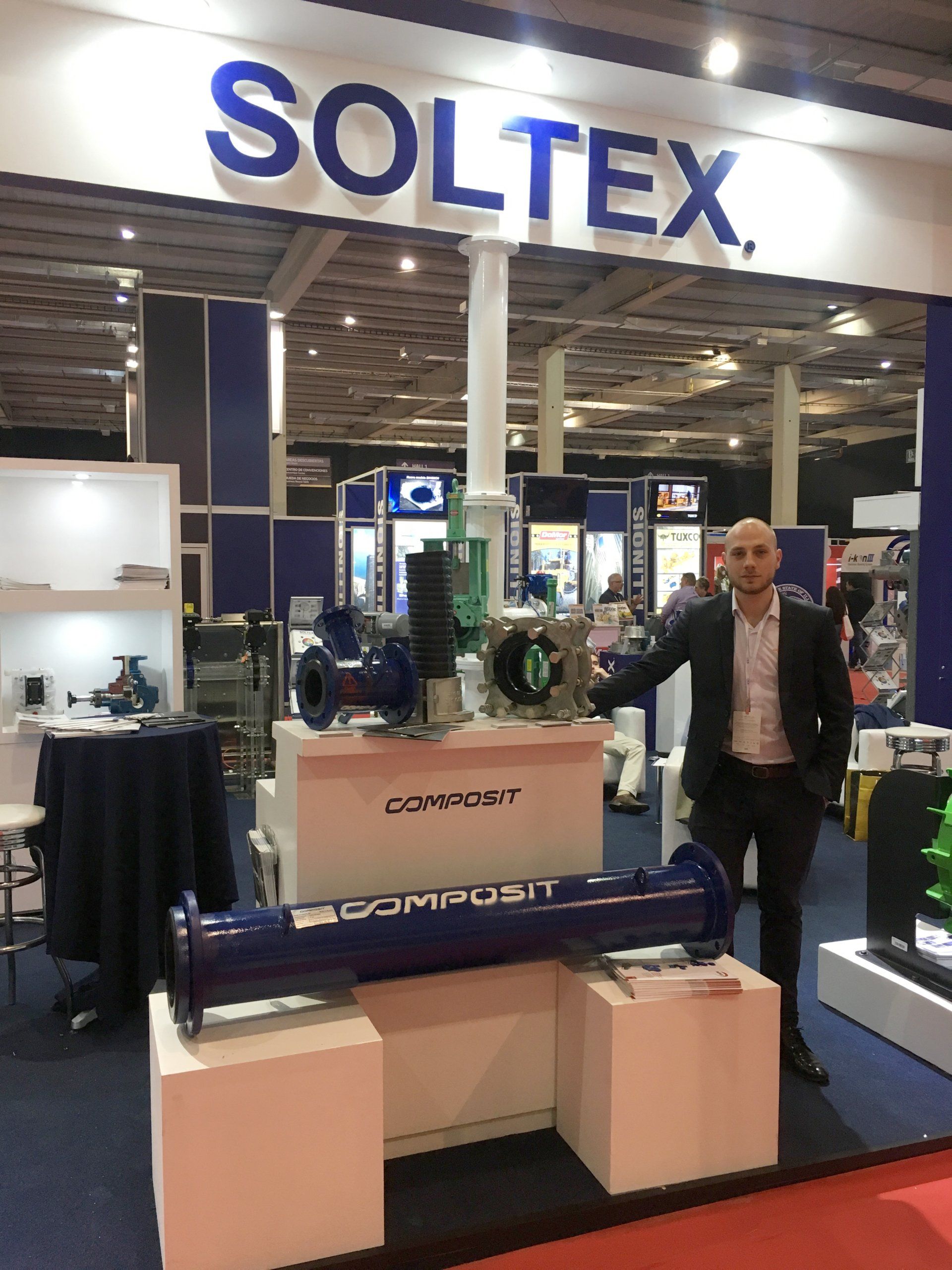 Composit en stand de Soltex Expomin 2018