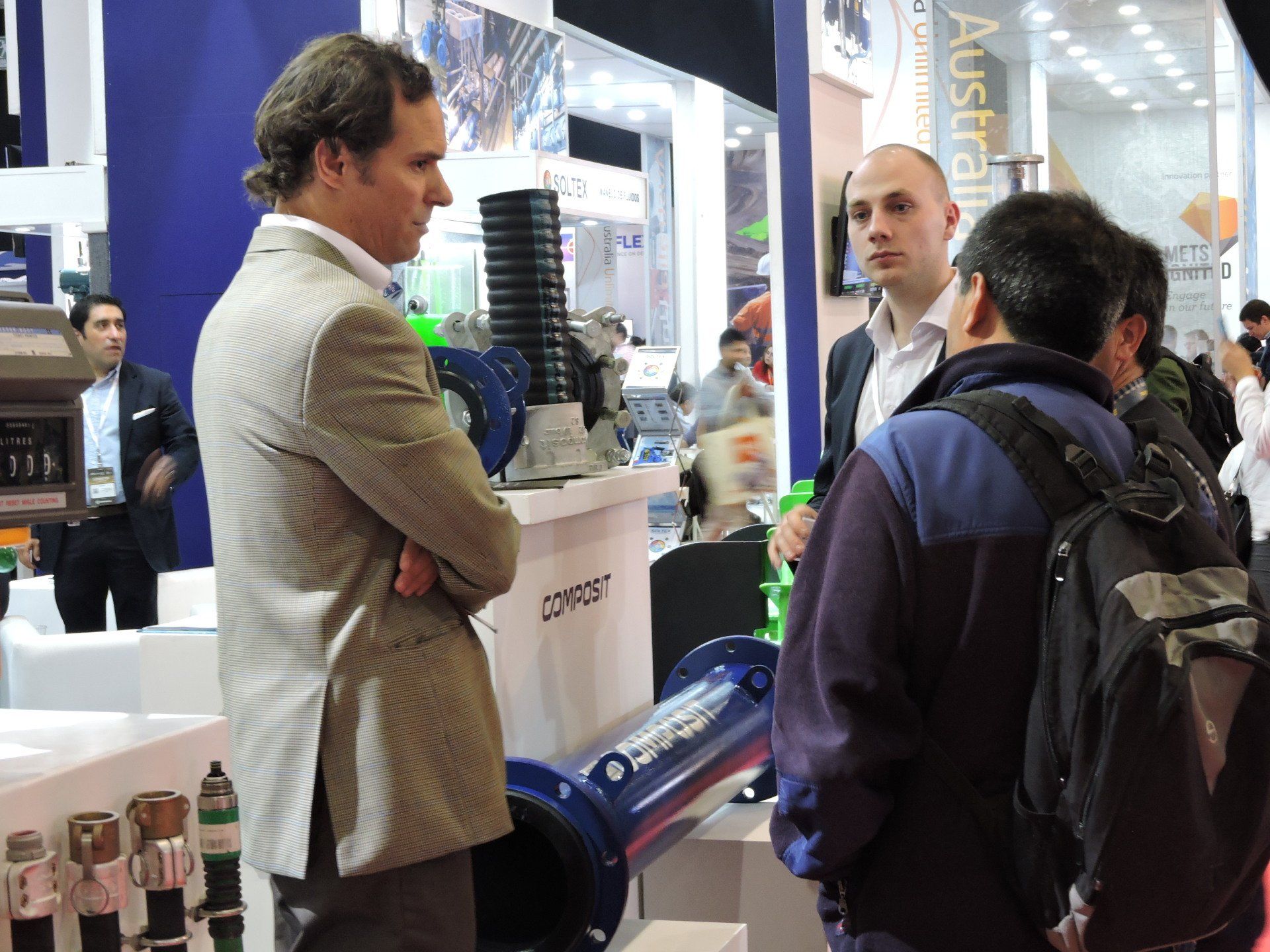 Composit en stand de Soltex Expomin 2018