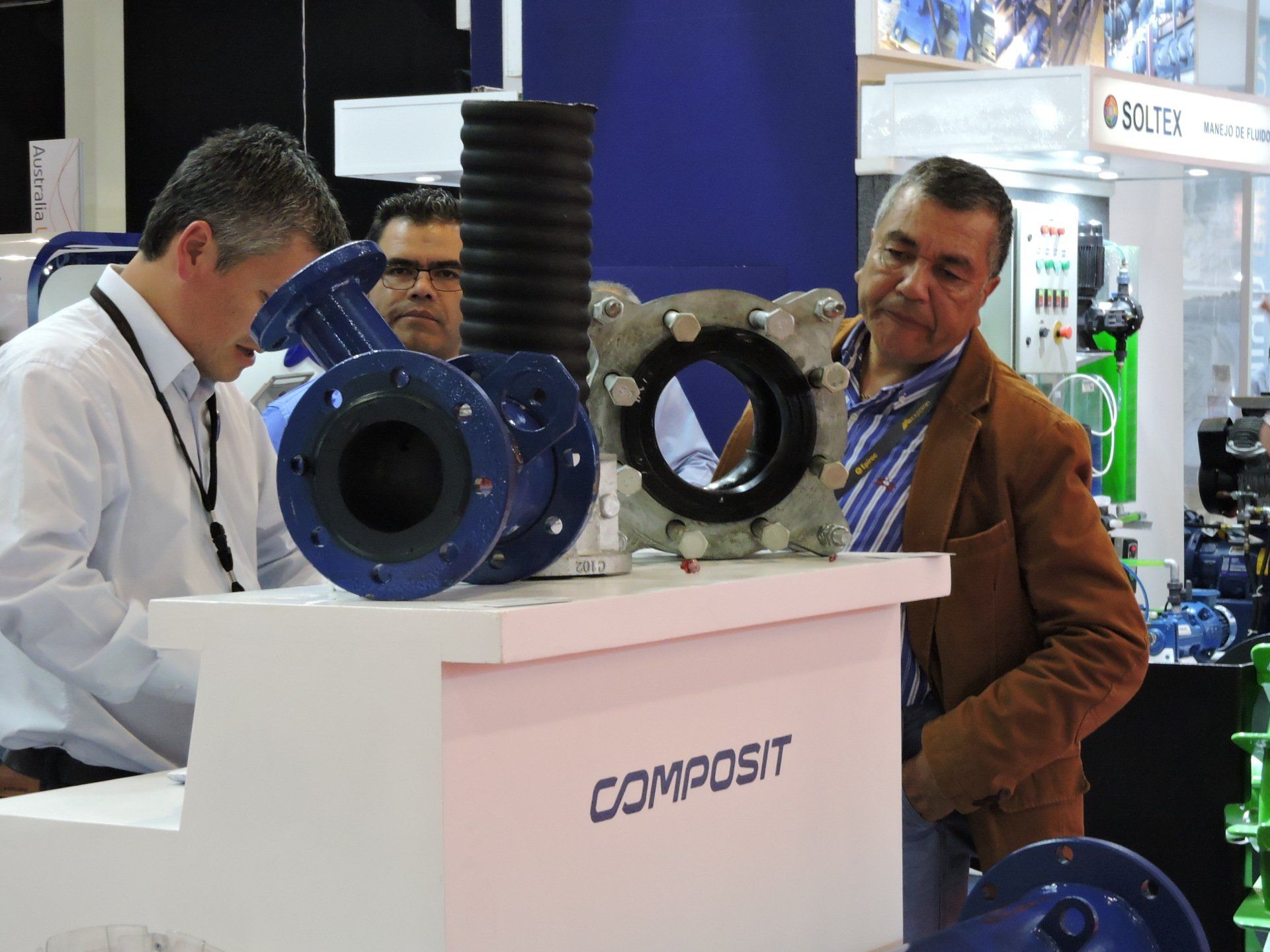 Composit en stand de Soltex Expomin 2018