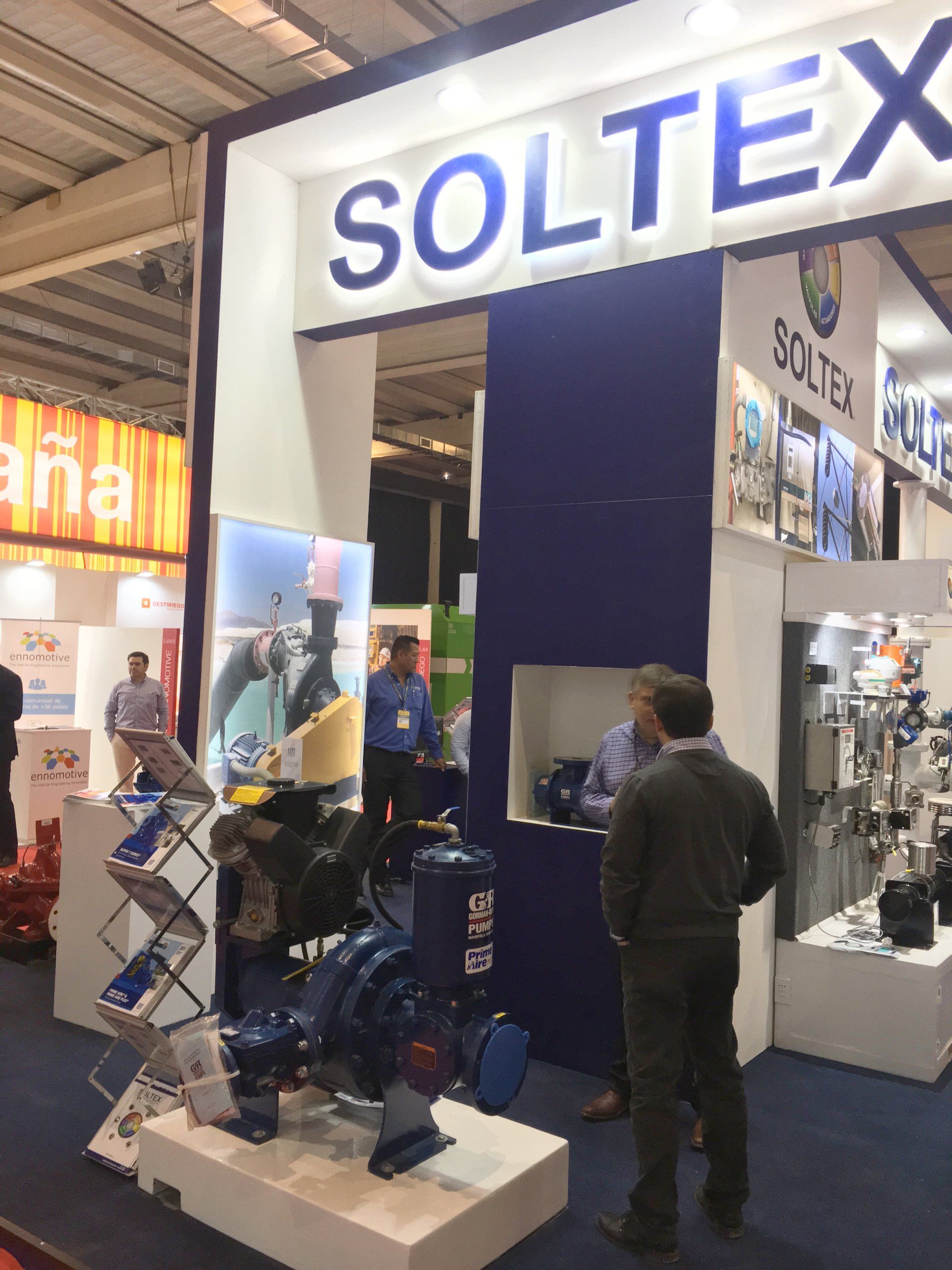 Imágenes stand SOLTEX Expomin 2018