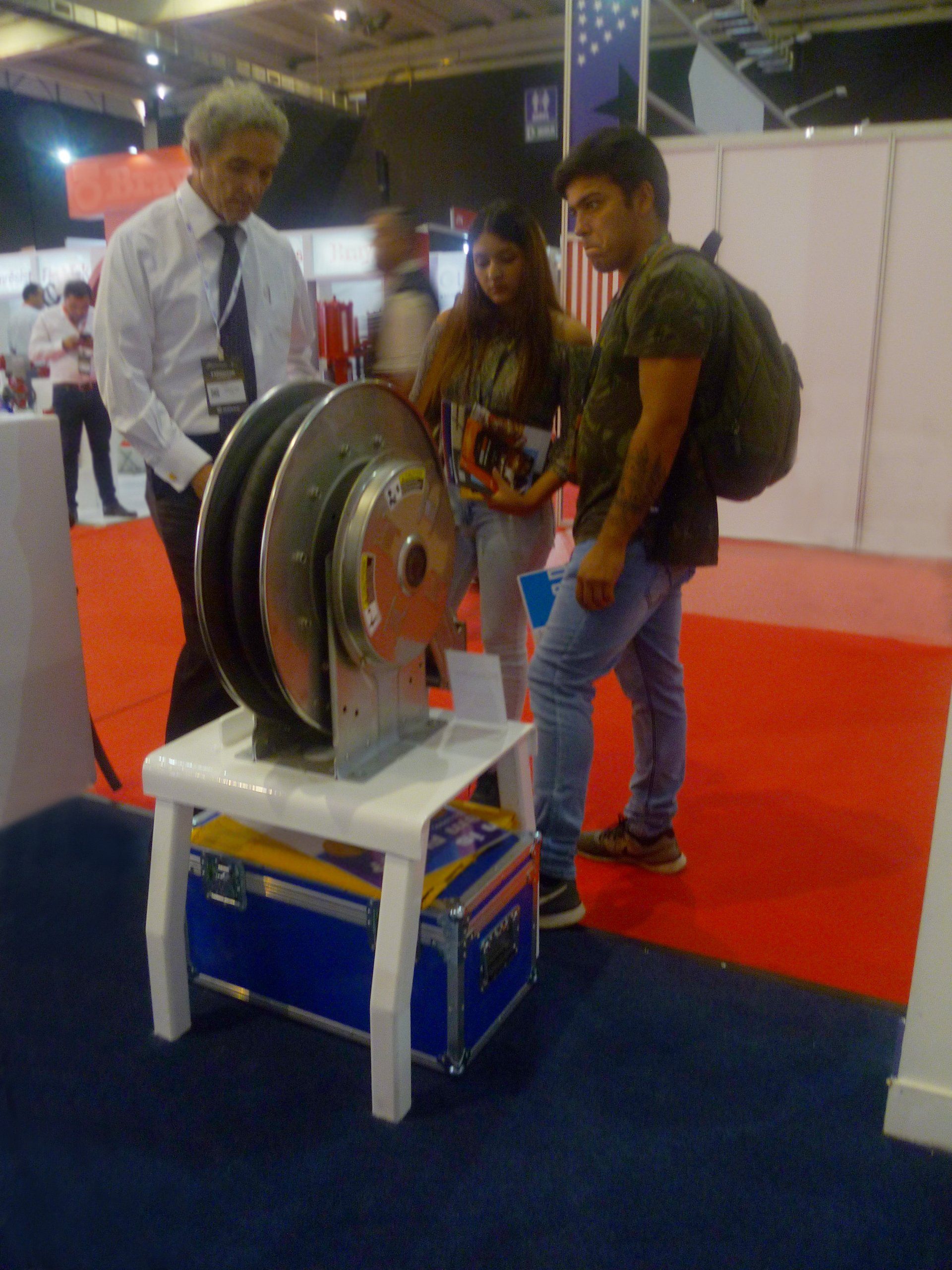 Hannay Reels en stand de Soltex Expomin 2018
