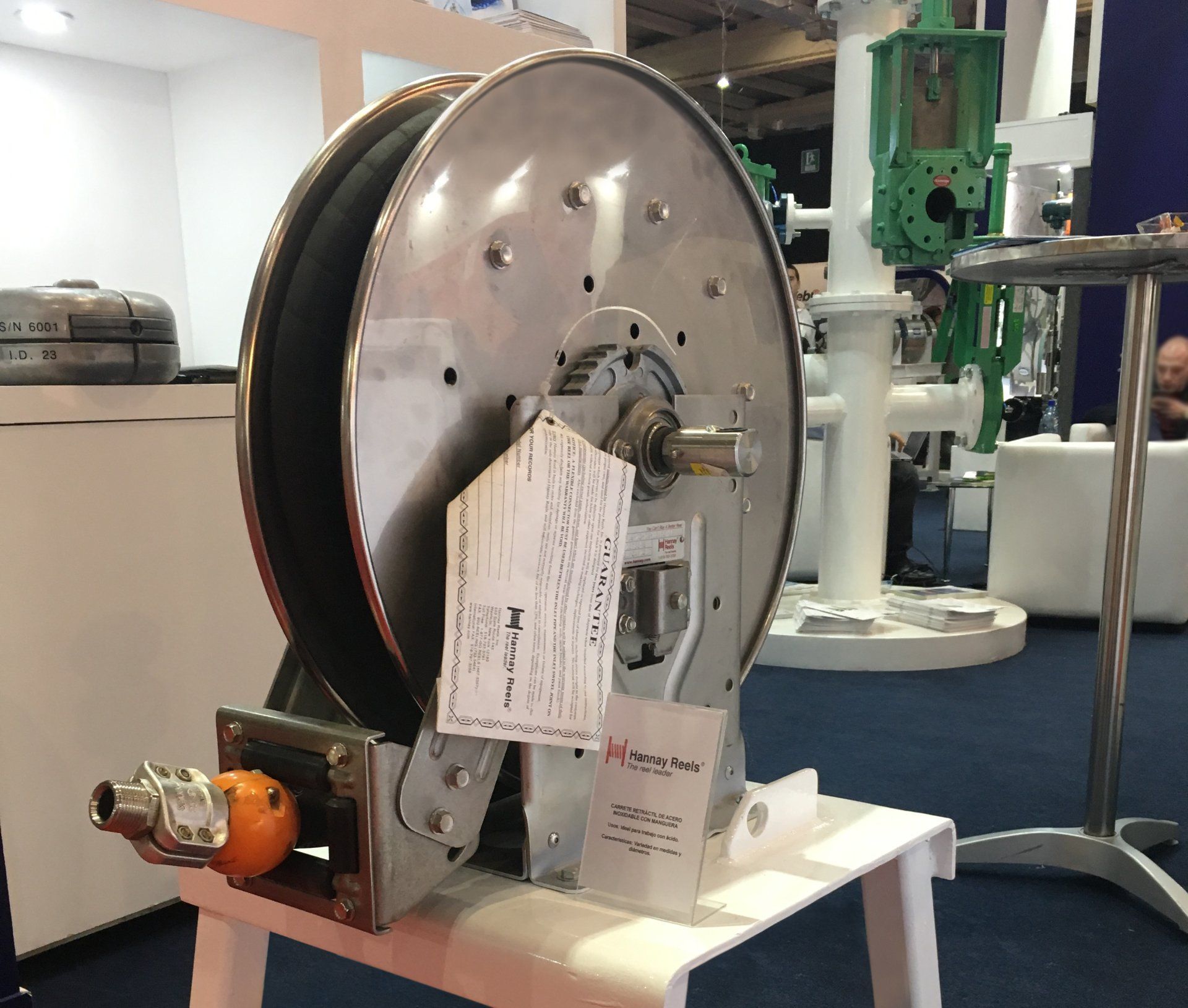 Hannay Reels en stand de Soltex Expomin 2018