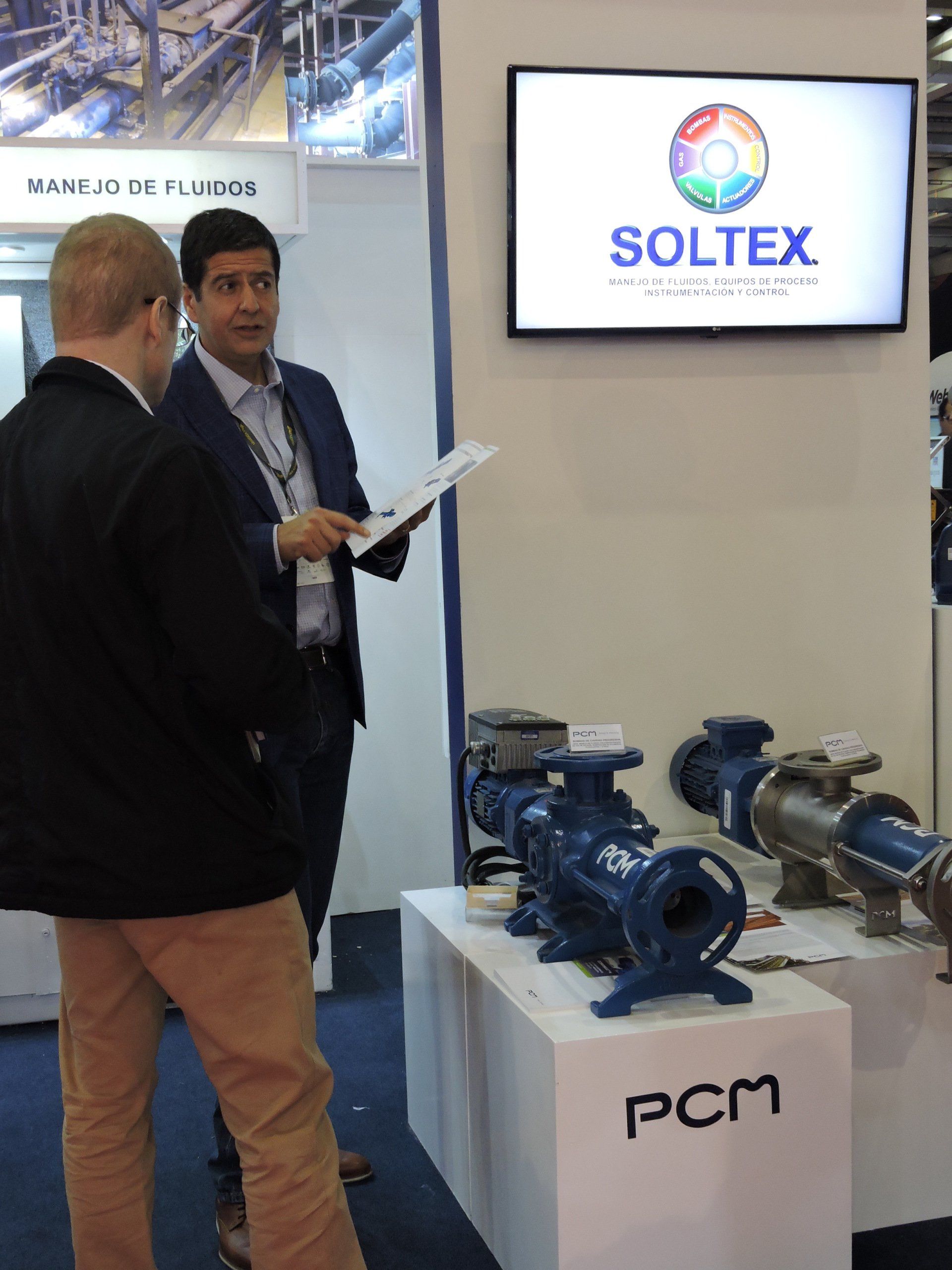 Imágenes stand SOLTEX Expomin 2018