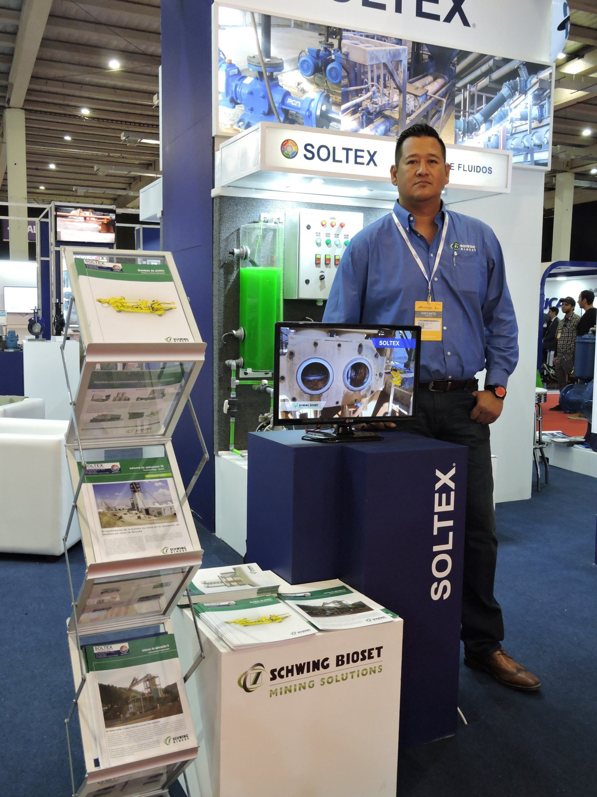 Imágenes stand SOLTEX Expomin 20168