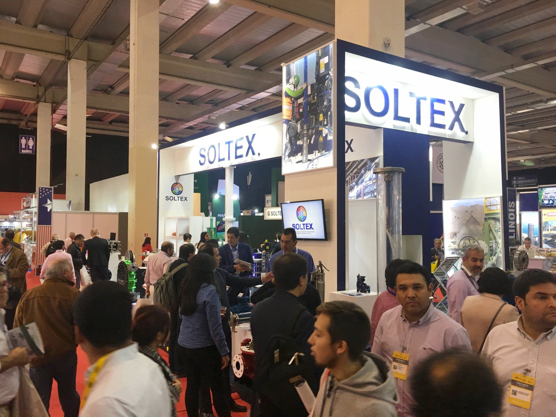 Stand de Soltex em Expomin 2016