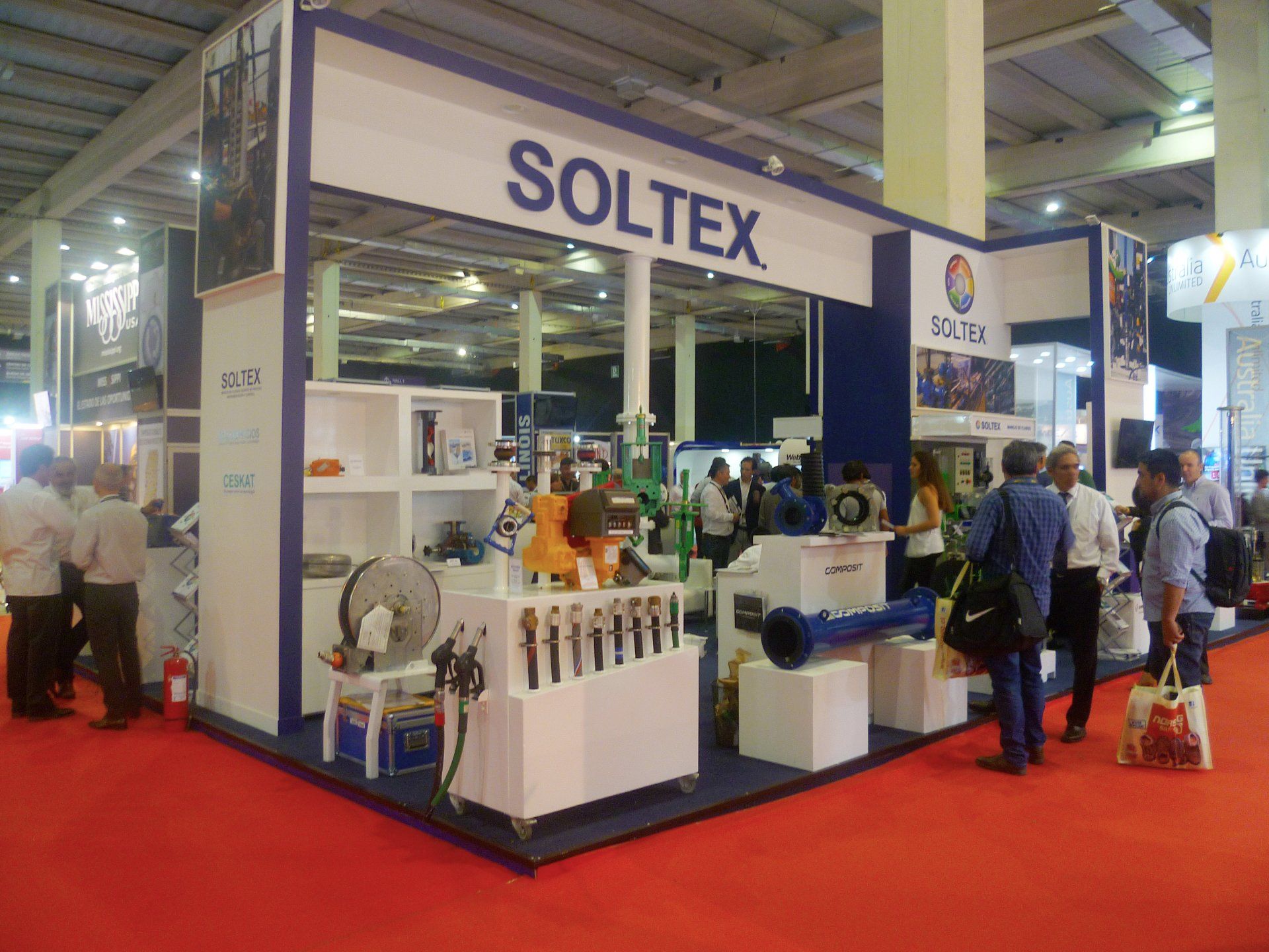 Stand de Soltex em Expomin 2016