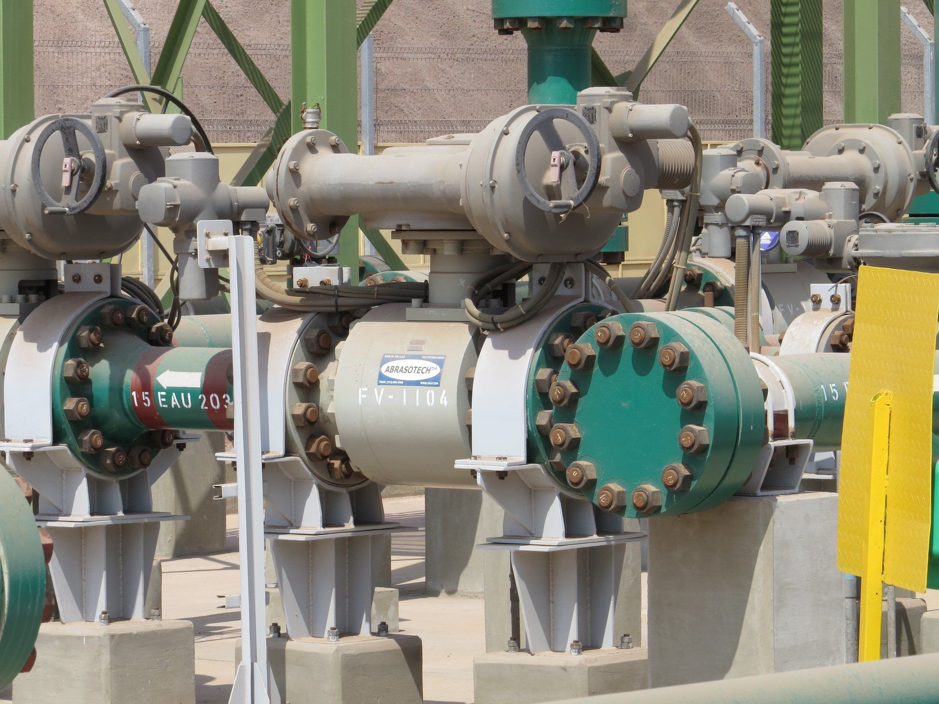 Válvula ValvTechnologies con actuador Auma para slurry