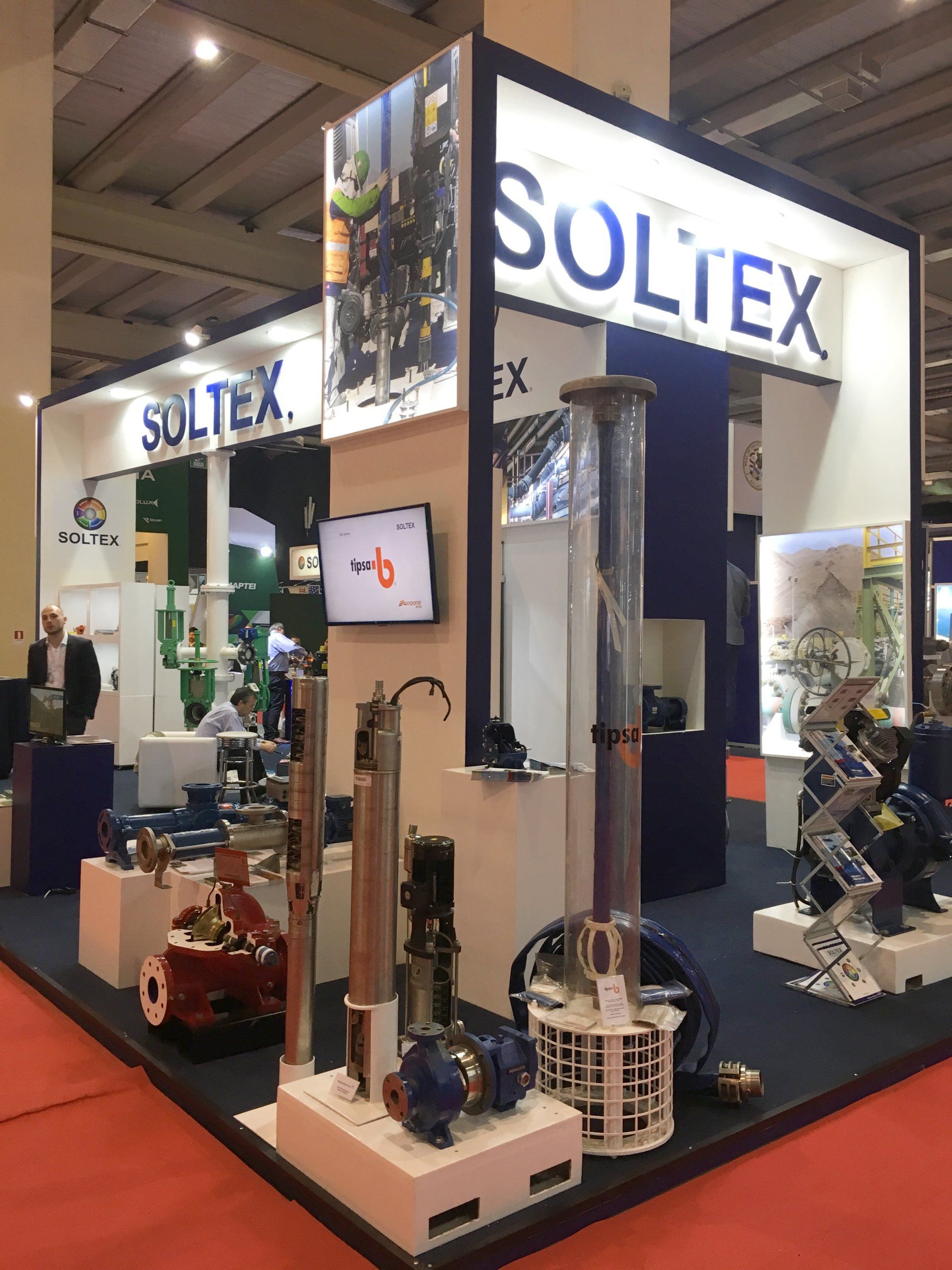 Tipsa en stand de Soltex Expomin 2018